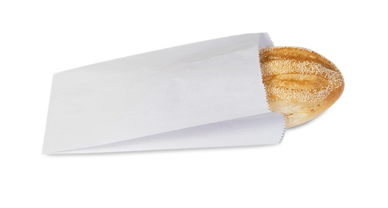 Bread Bag White 8.5" X 3.5" X 14"