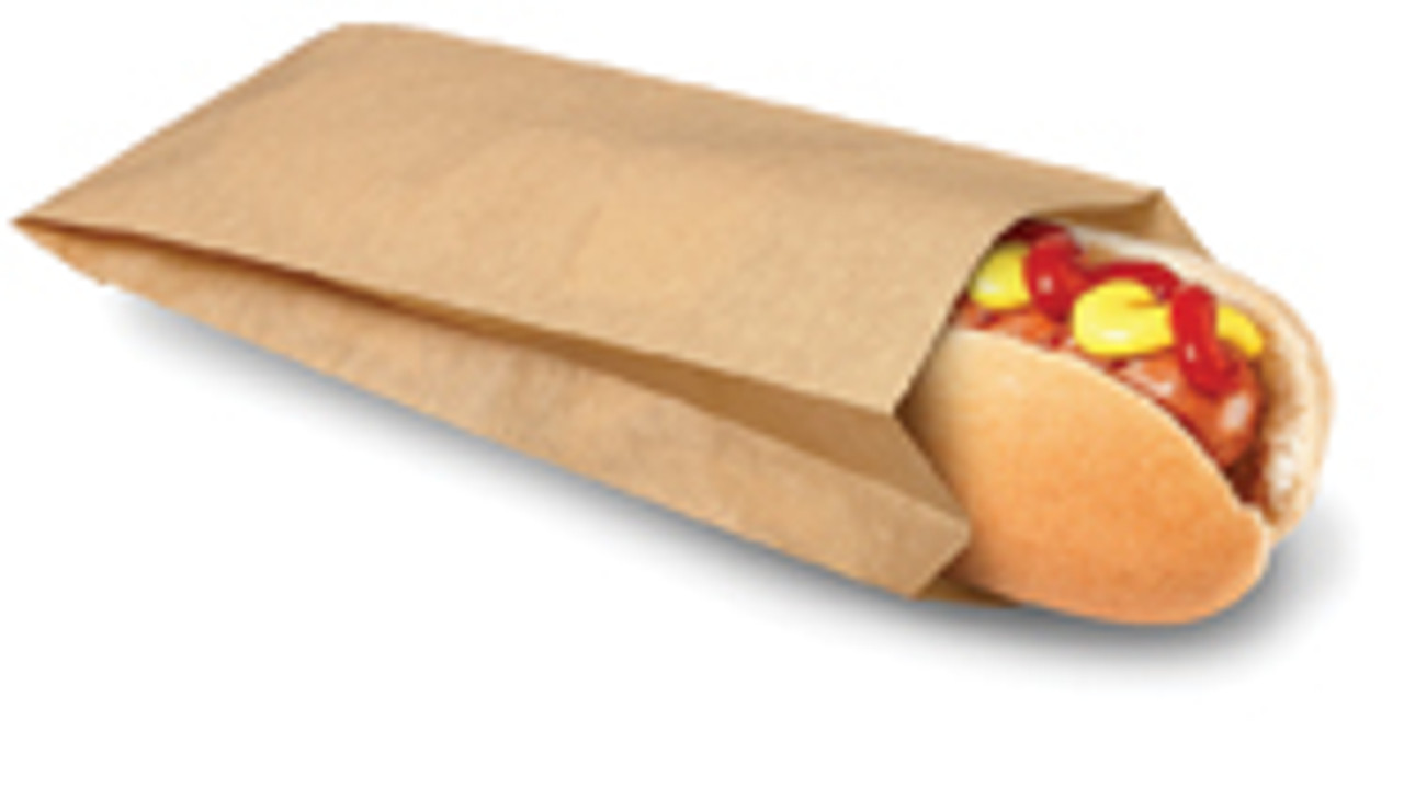 EcoCraft Hot Dog Bag Natural 3.5" X 1.5" X 8.5"