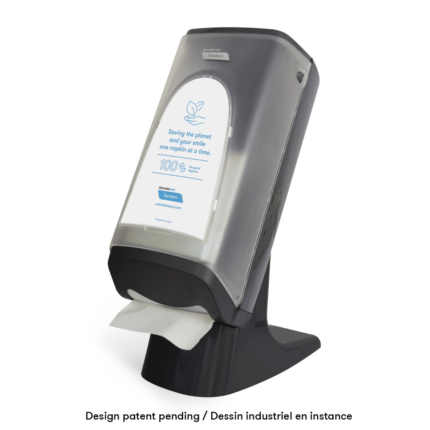 Tandem Interfold Napkin Dispenser Grey, Stand / Wall