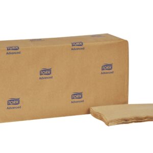 Tork Advanced Soft Dispenser Napkin Natural, 13" X 12", 1-Ply, 1/8 Fold