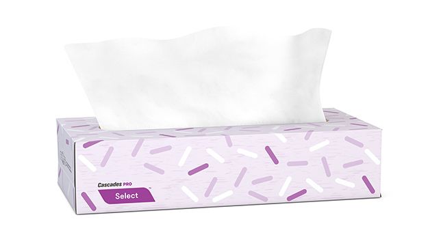 Select Flat Box Facial Tissue White 8.1" X 7.3" 2-Ply