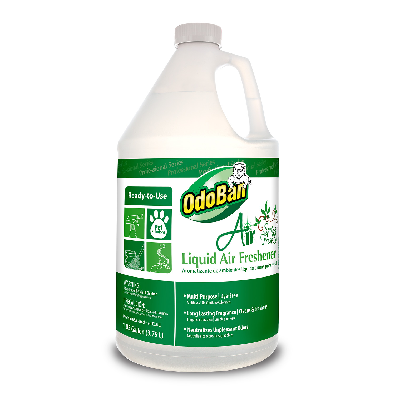 OdoBan Air Liquid Air Freshener Spring 1 Gallon