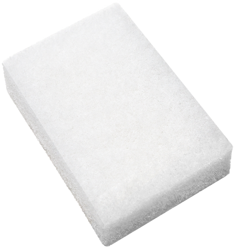 Light Duty Scouring Pad White, 3.5" X 6"