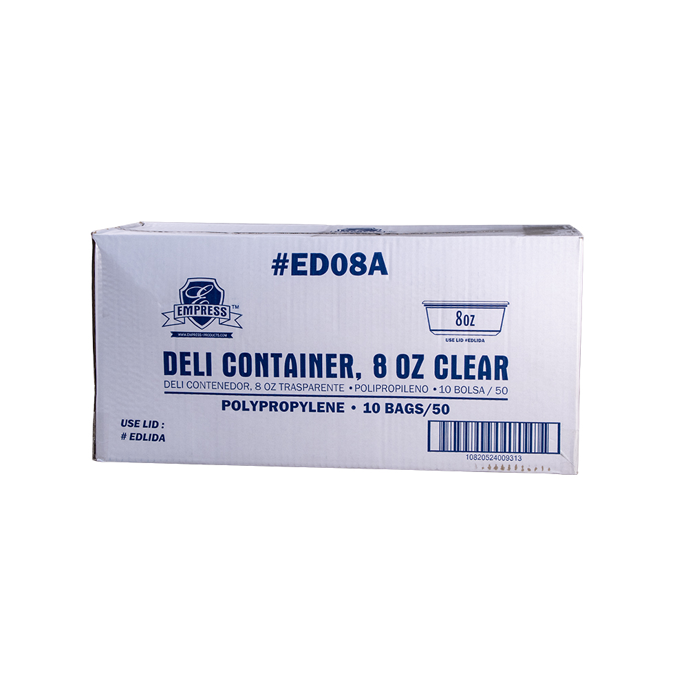 Deli Container Clear 8 oz