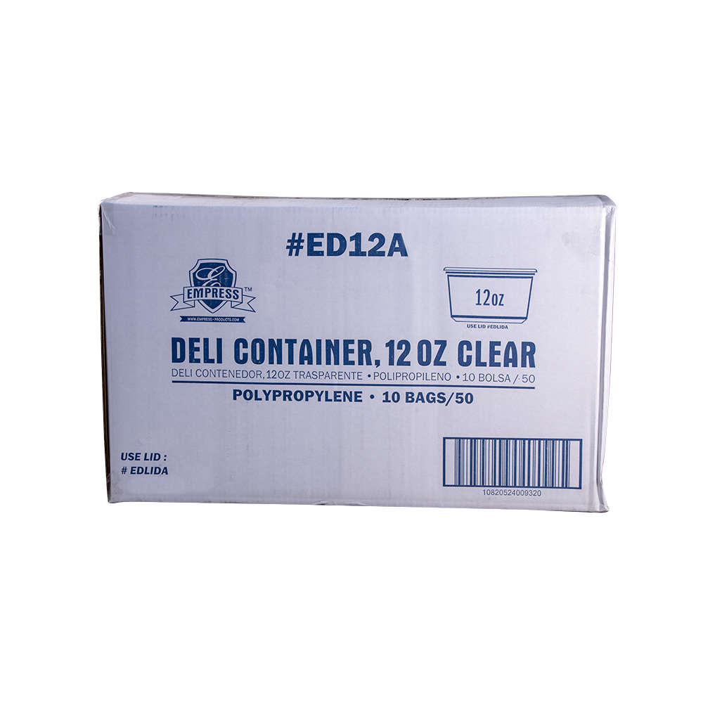 Deli Container Clear 12 oz