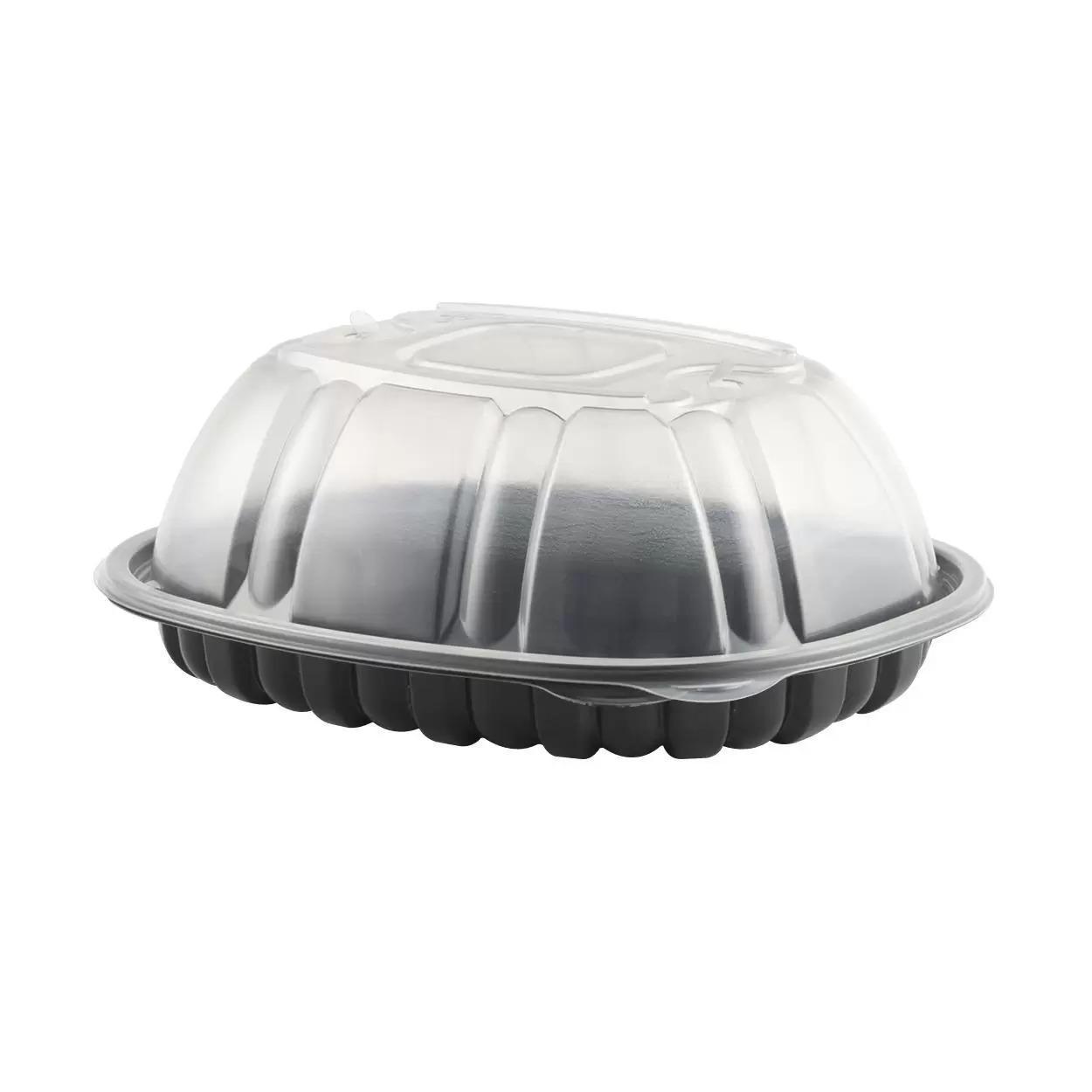 Small Vented Chicken Roaster Combo Pack Black Base Clear Lid