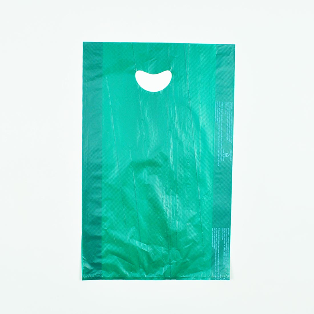 HDPE Merchandise Bag w/ Handle Dark Green, 13" X 3" X 21", 0.7 Mil