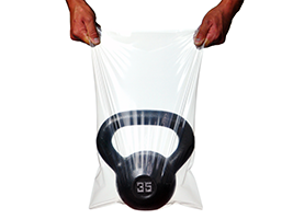 TUF-R Standard LLDPE Flat Bag Clear 7" X 12", 1 Mil
