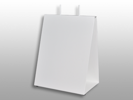 Wire Saddle Pack Stand White 6" X 6.25" X 11.75"