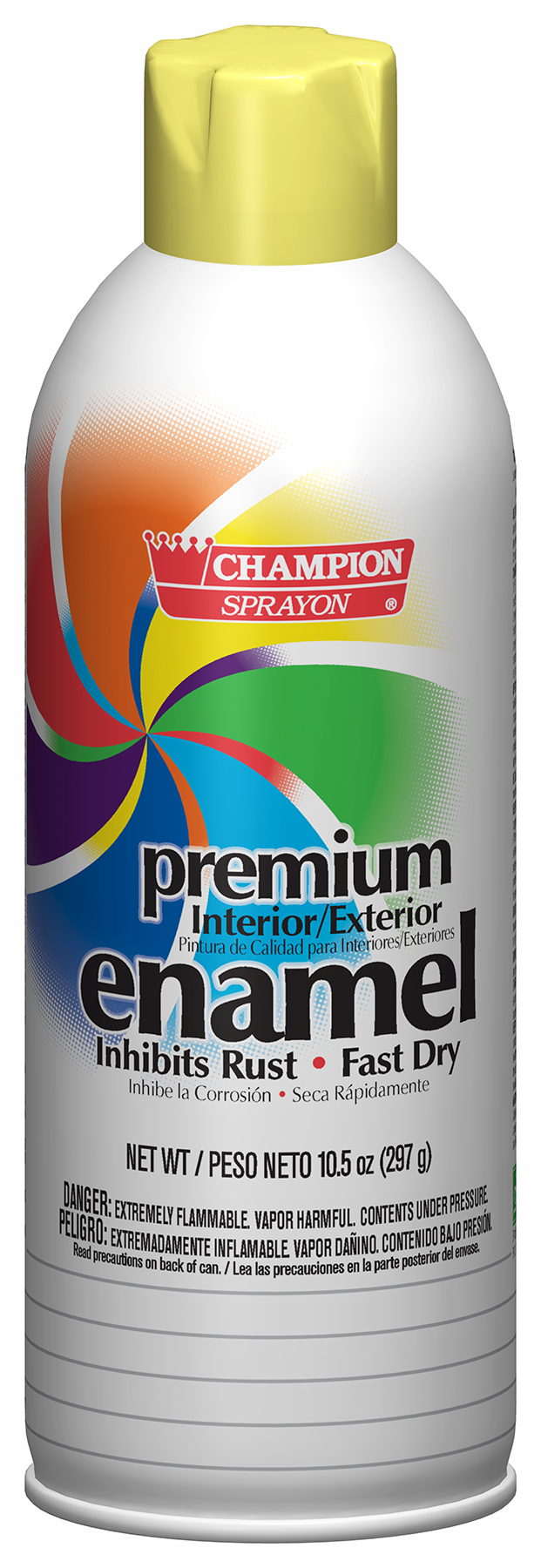 Champion Sprayon Enamel Spray Paint Gloss Canary Yellow 10.5 oz