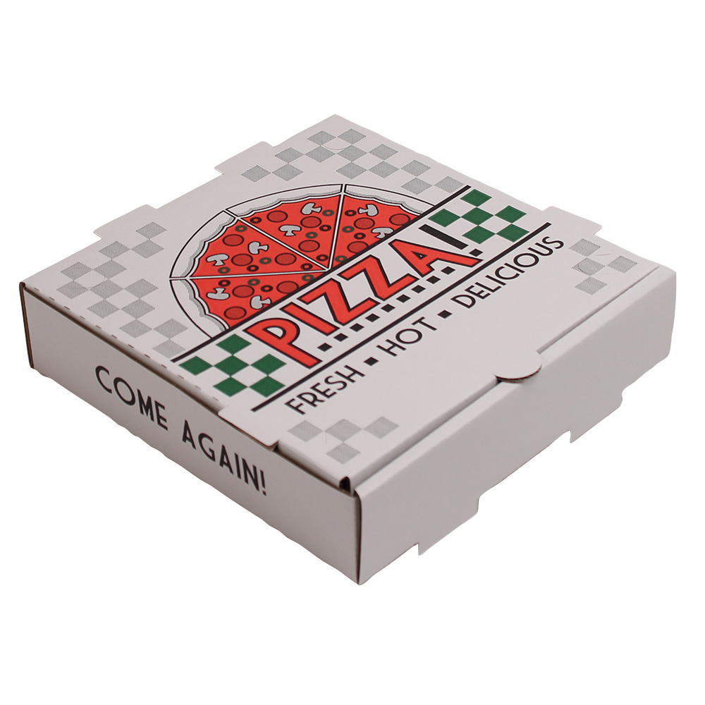 8" B Flute Pizza Box Stock Print White / Kraft