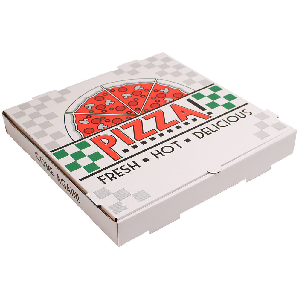 14" B Flute Pizza Box Stock Print White / Kraft