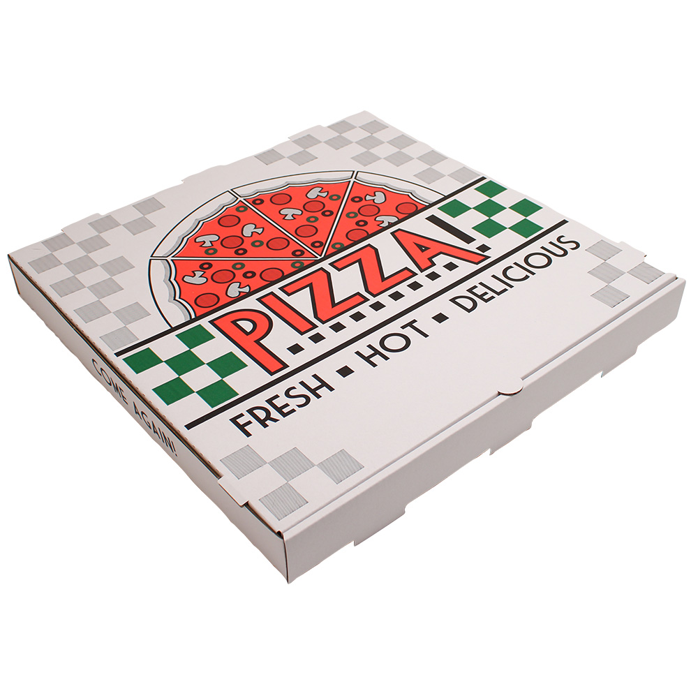 18" B Flute Pizza Box Stock Print White / Kraft