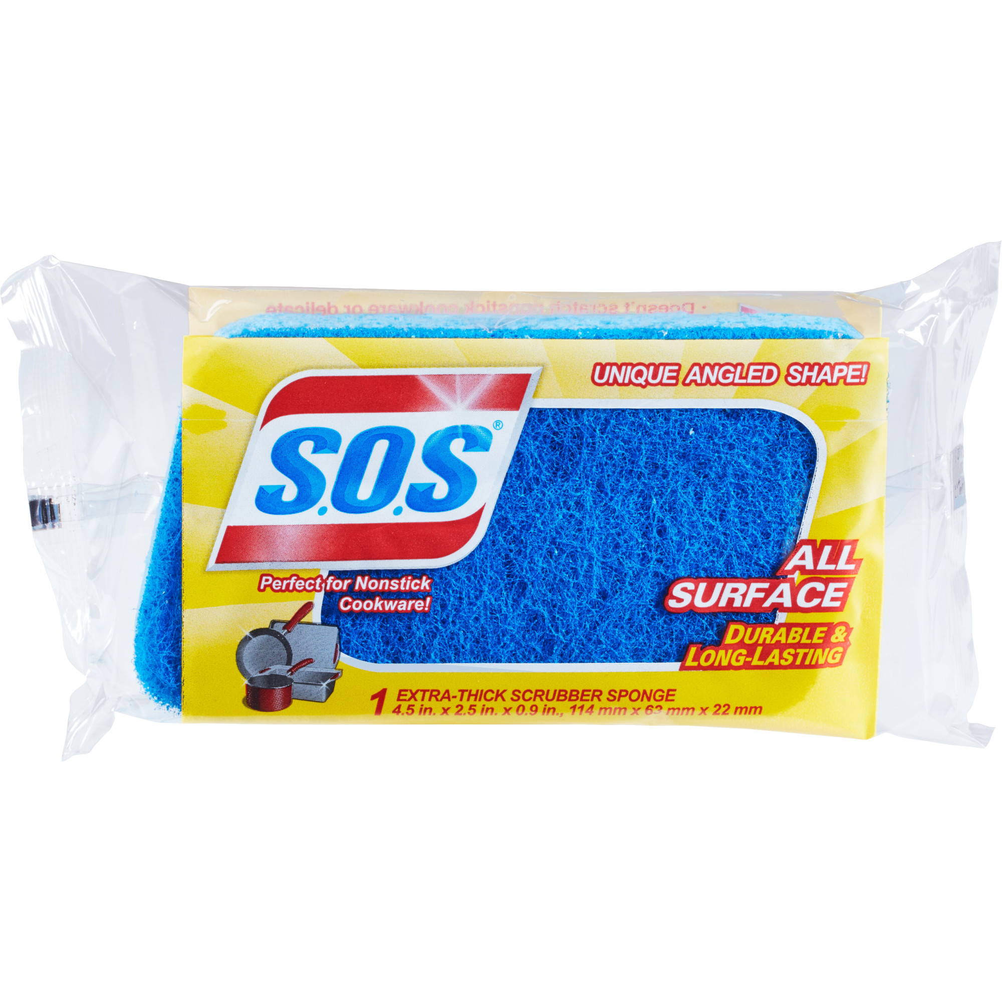 S.O.S. All Surface Scrubber Sponge 1 Count