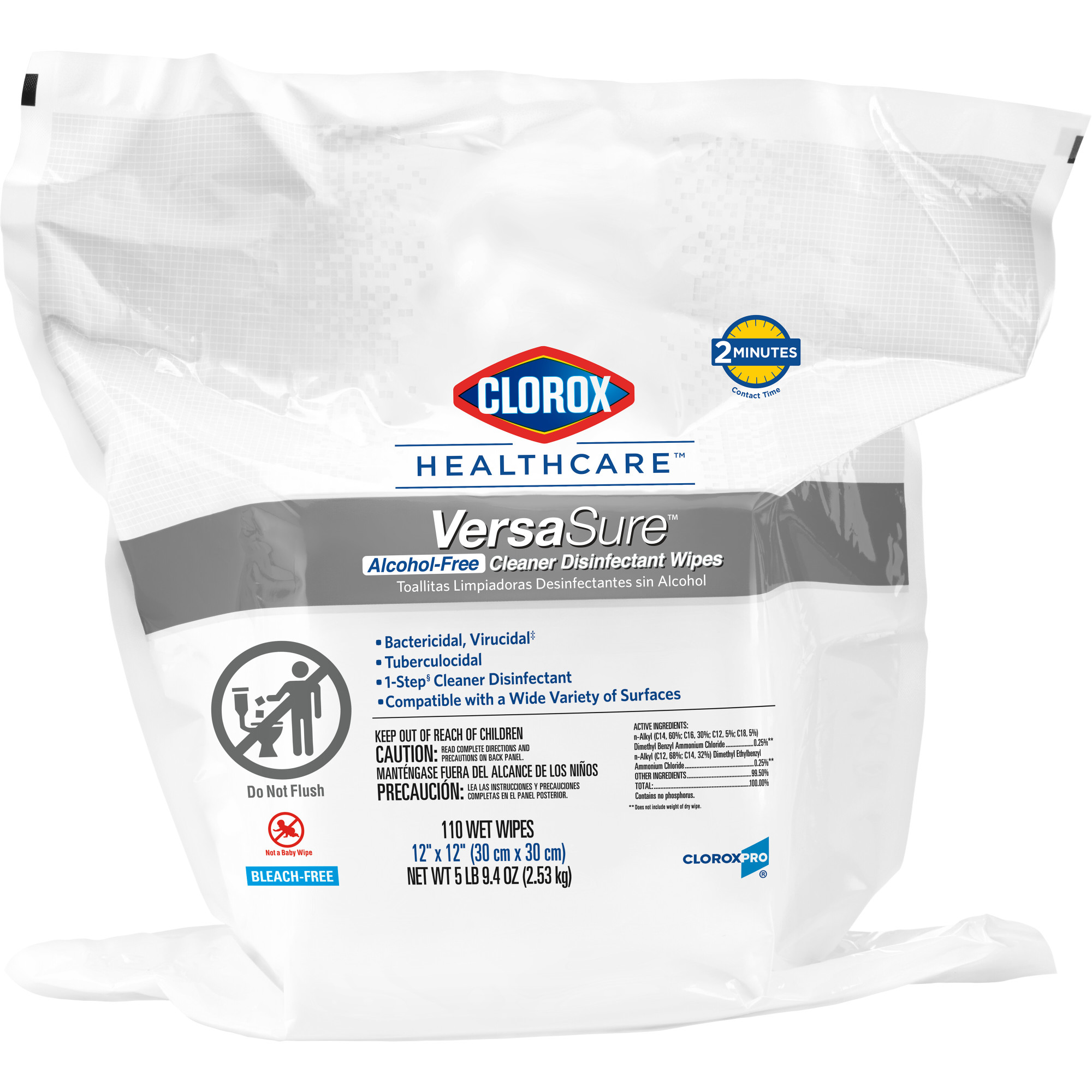 VersaSure Disinfectant Wipes 110 Count Refill Alcohol Free
