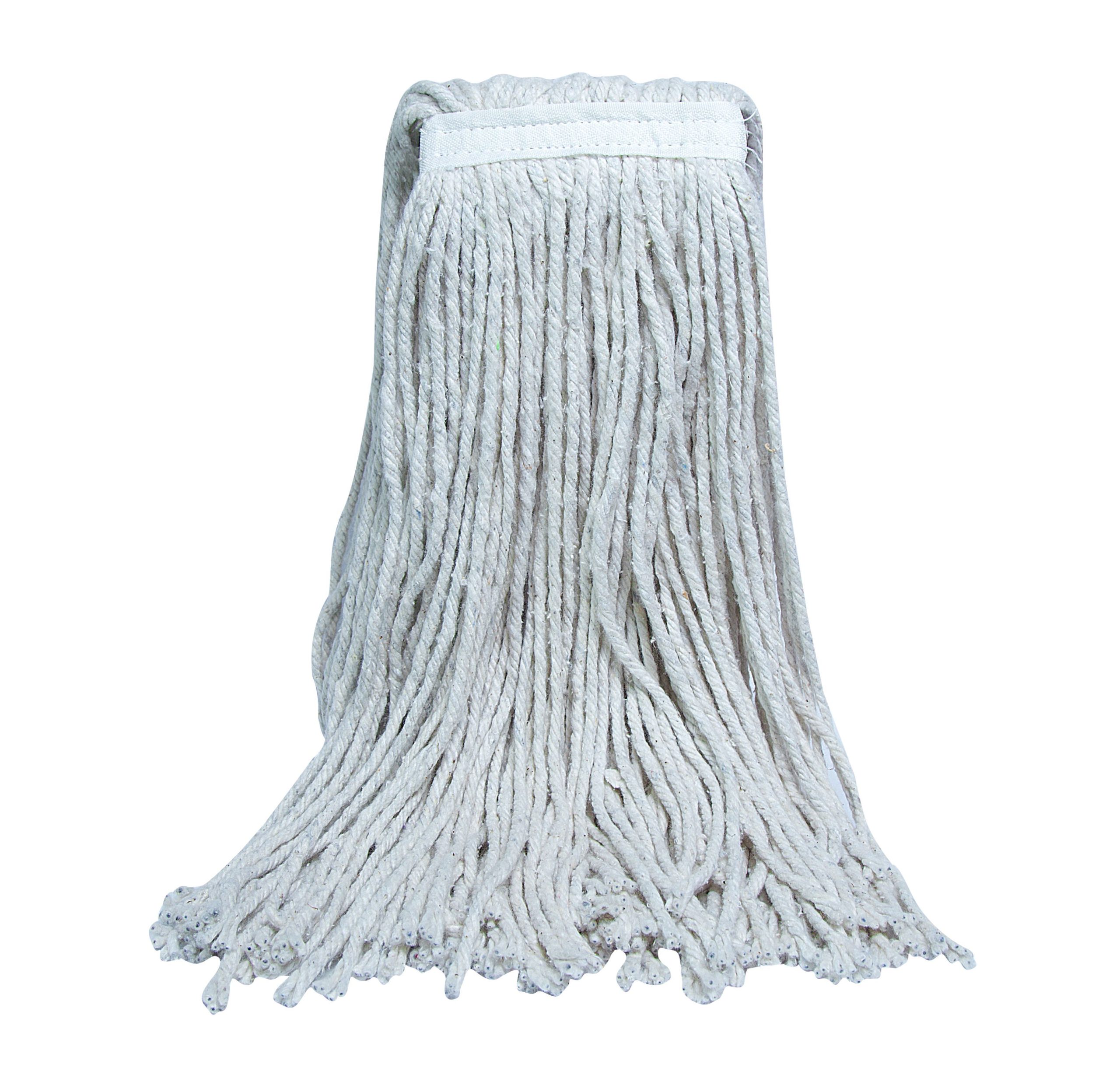 #20 4 Ply Cut End Cotton Mop Wide Band w/ White Mop Tape