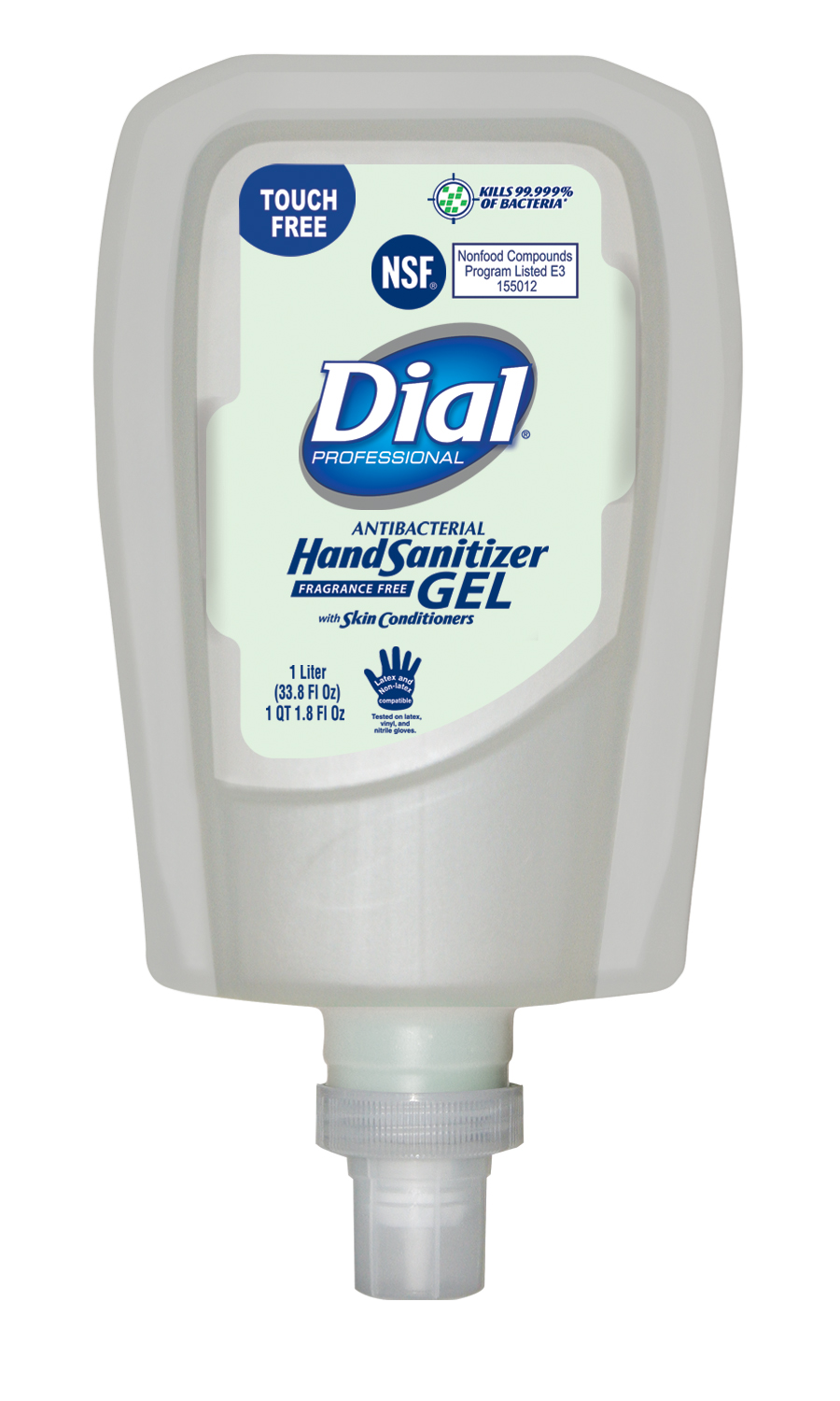 Gel Antibacterial Hand Sanitizer 1L FIT Universal Touch Free Refill