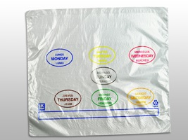 Portion Control Saddle Pack All Days Print, 10" X 8.5", 0.5 Mil
