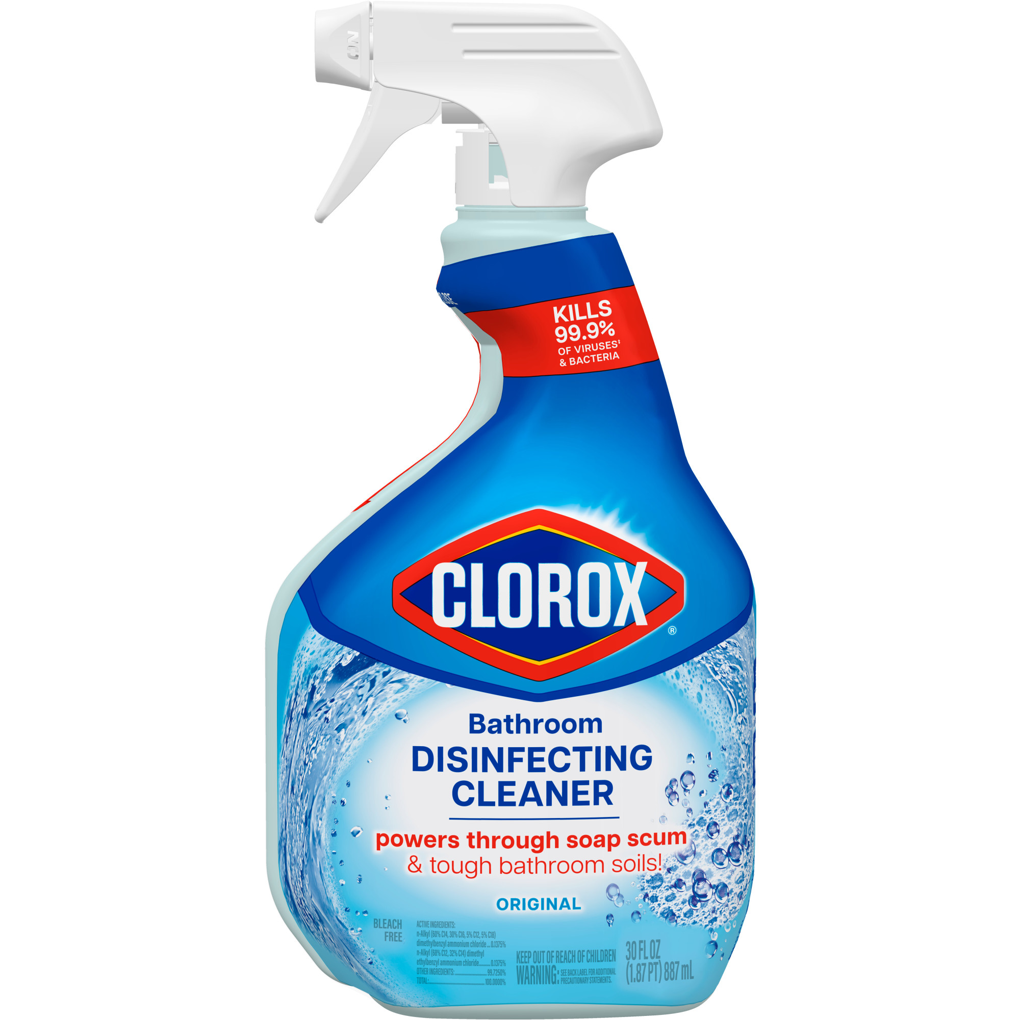 Disinfecting Bathroom Cleaner 30 oz. Spray Bottle, Bleach Free