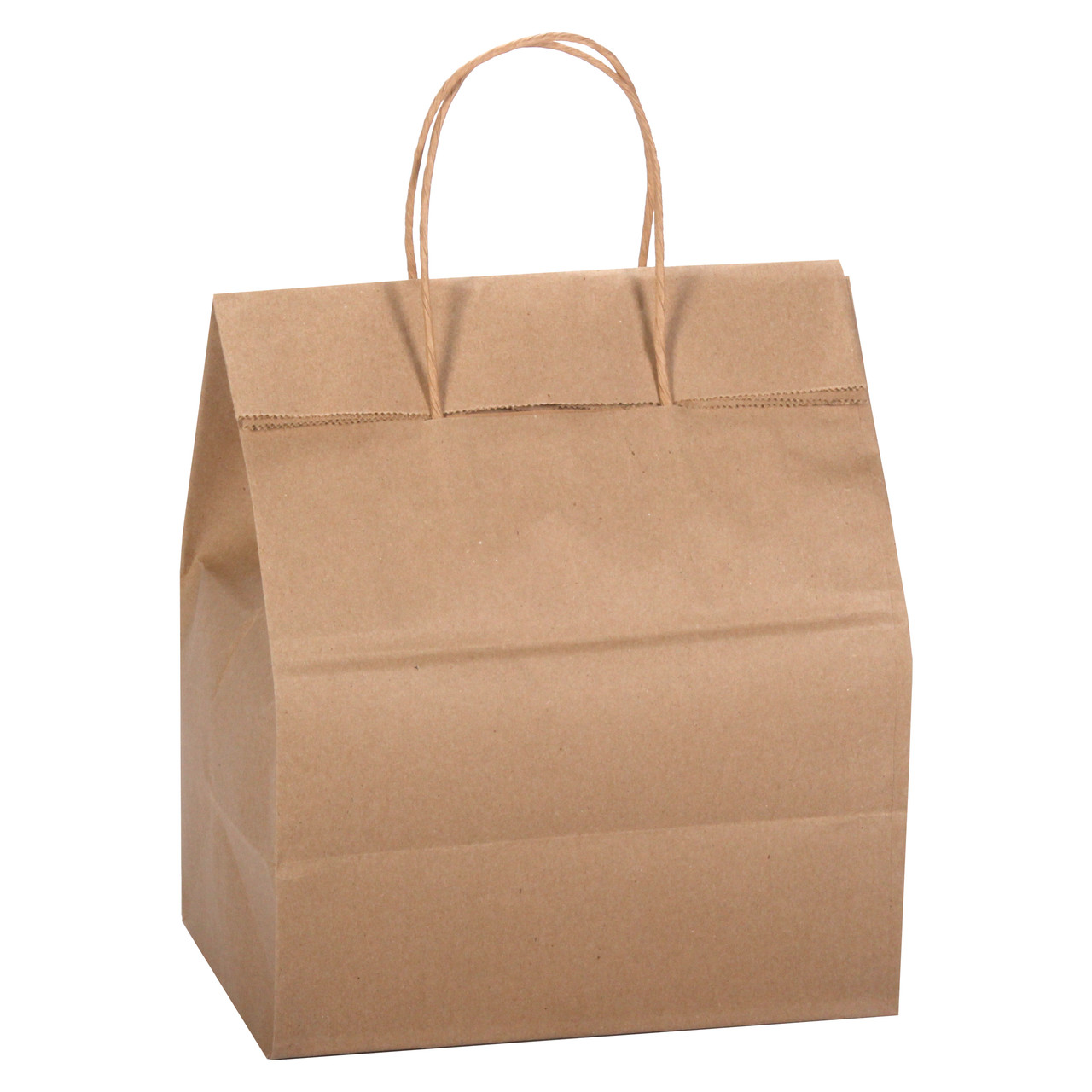 Load & Fold Bistro Shopping Bag Kraft 10" X 6.75" X 12"