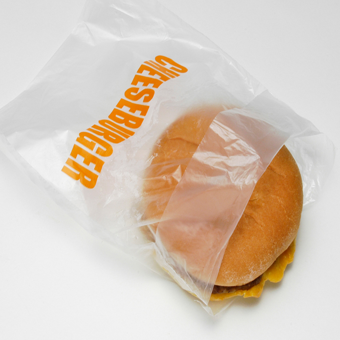 Saddle Pack Flip Top Sandwich Bag Printed "Cheeseburger"