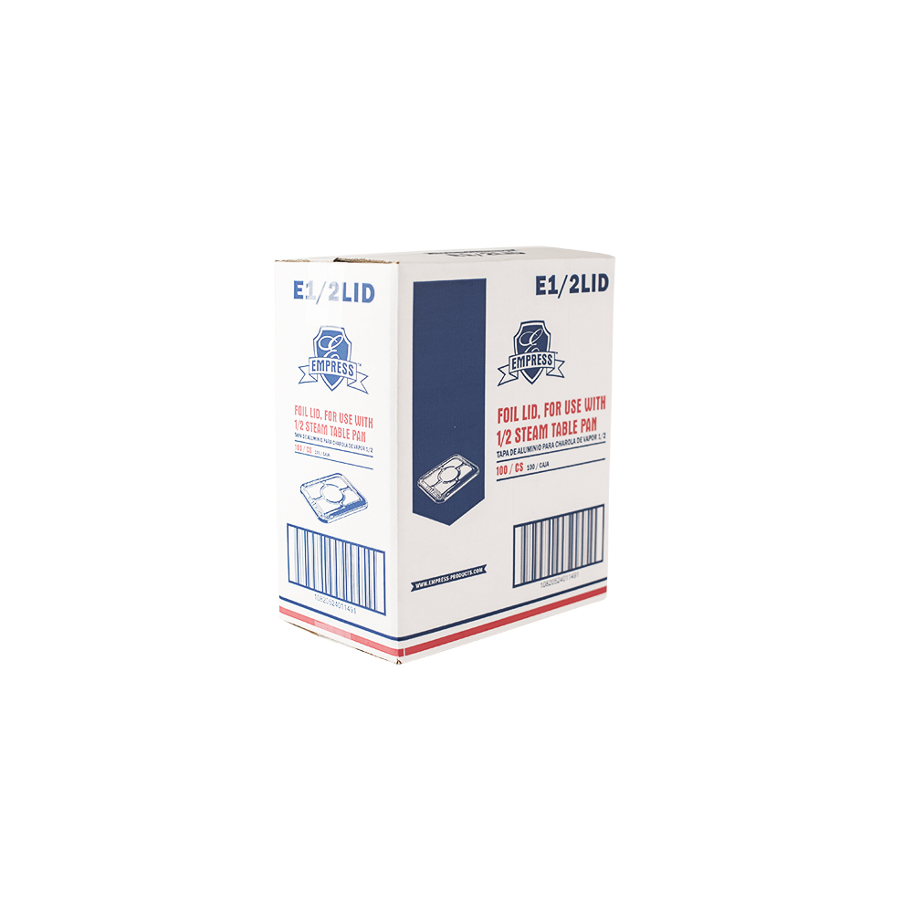 Foil Lid for 1/2 SteamTable Pan 12.68" x 10.35" x .28"