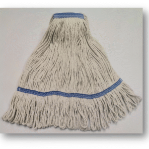 Mop Cotton Large Looped Narrow Band Red Mesh 4-Ply Natural