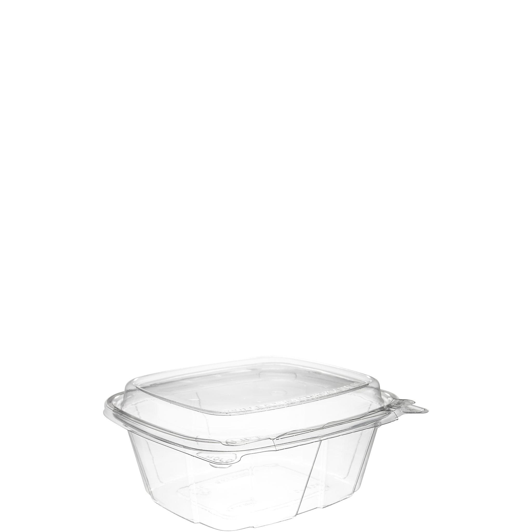 12 oz. Container with Dome Lid PET, 5.5" x 4.9" x 2.4"