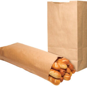 1/4 Satchel Bottom 60# Basis Bag Kraft 17" x 6" x 28.5"