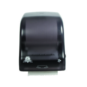 Dispenser for Hardwound Towel Black, Mechanical Hands Free