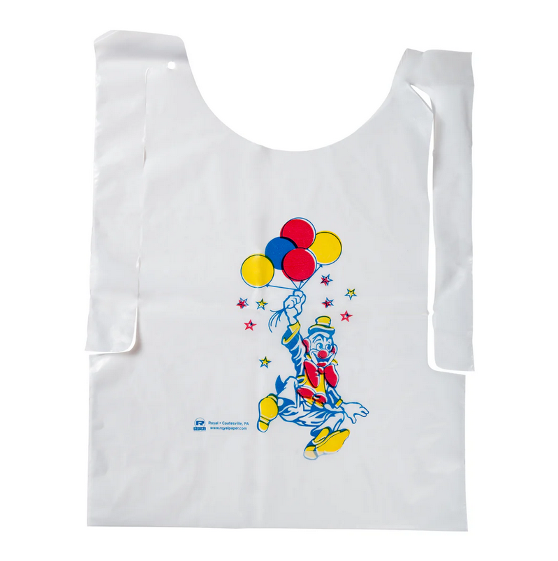 Children's Poly Bib Clown Design
