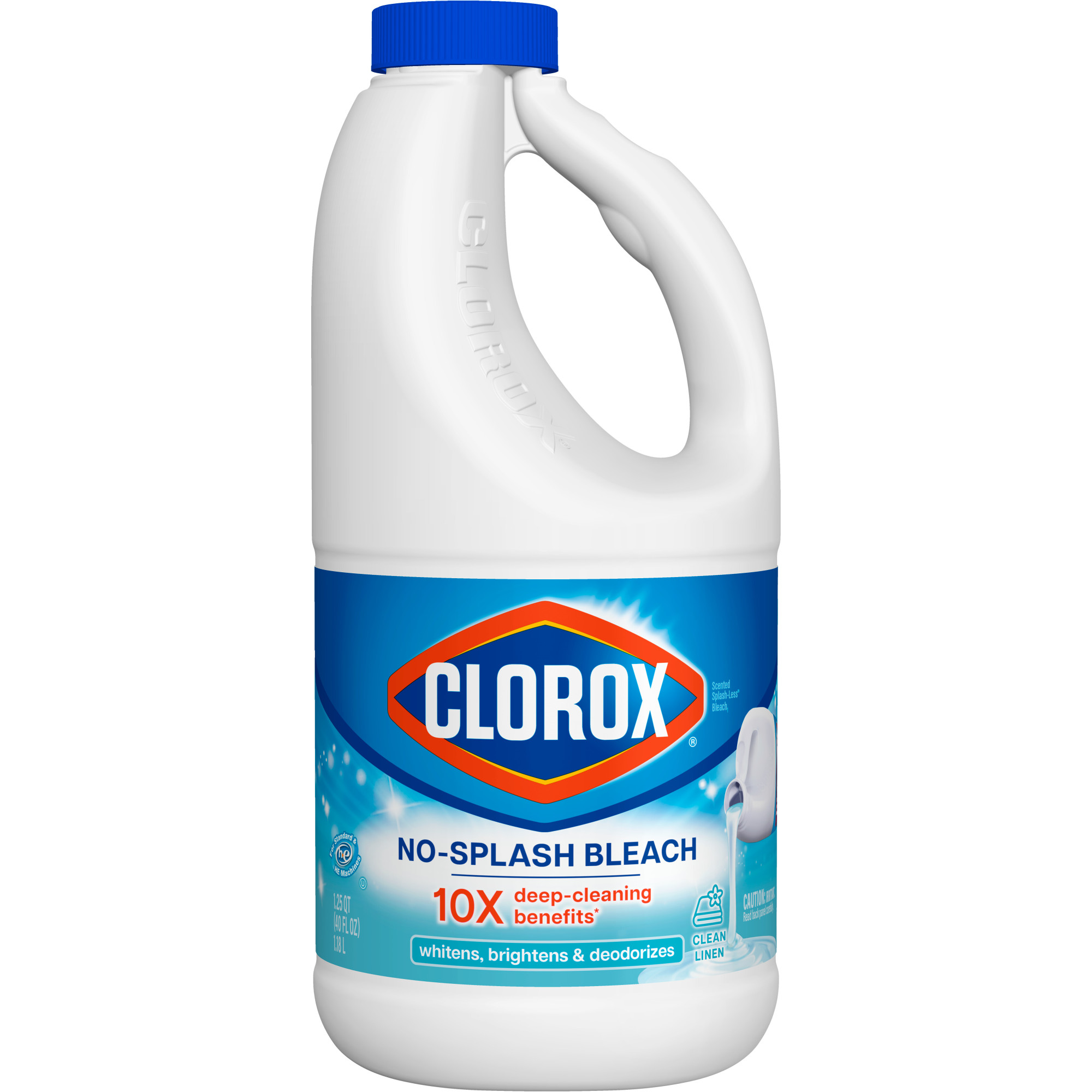 No-Splash Bleach Liquid Clean Linen Concentrated, 40 oz