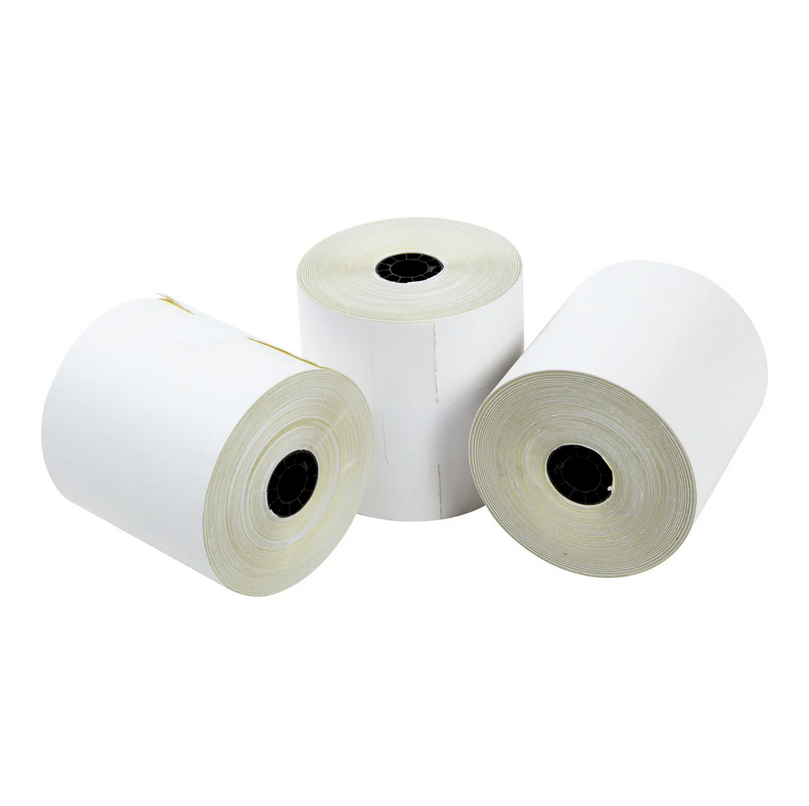 Carbonless 2-Ply Register Roll 3" x 90', White