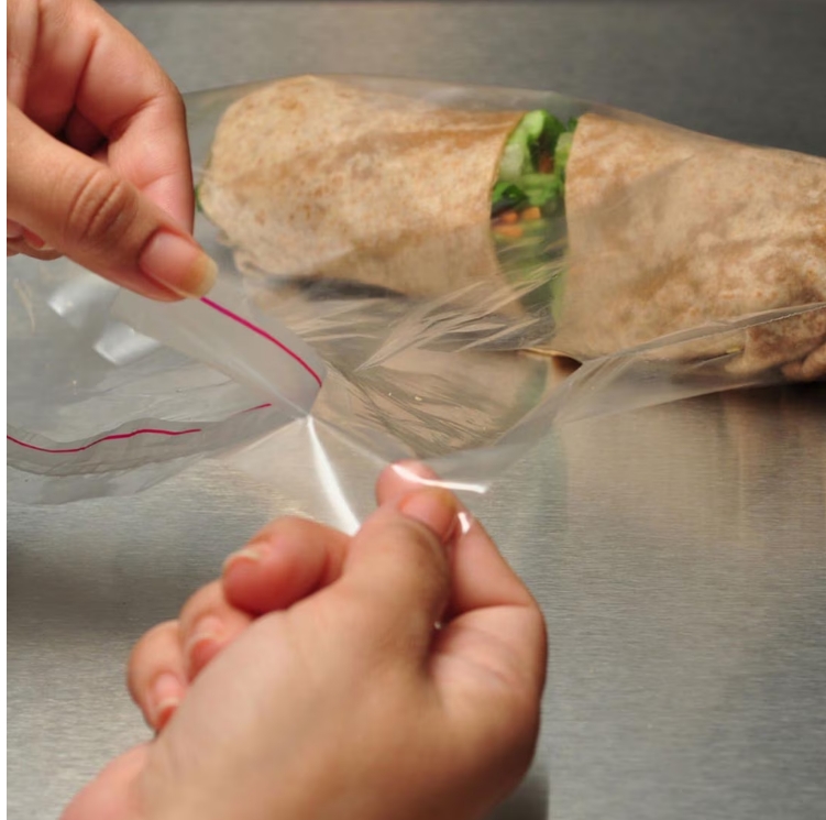 Co-Extruded PP Lip & Tape Bag Clear, 7" X 7" + 3" LP, 1.25 Mil