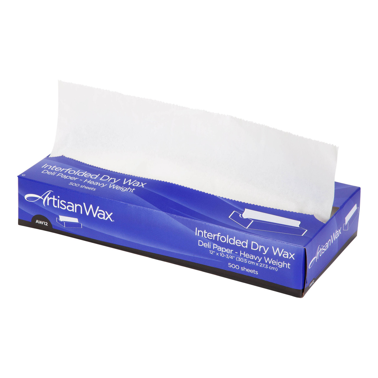 ArtisanWax Heavy Dry Wax Deli Paper Interfolded White 12" x 10.75"