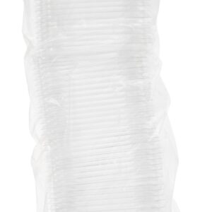 TamperGuard Snack Box Recessed Lids Clear, PET, 5.9" x 5.9" x 0.4"