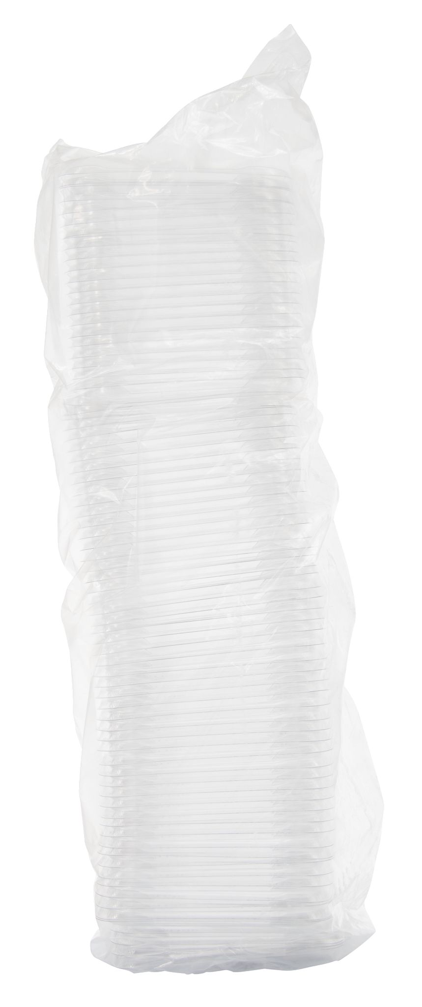 TamperGuard Snack Box Recessed Lids Clear, PET, 5.9" x 5.9" x 0.4"