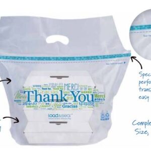 Tamper Evident Delivery Bags Stock Print "Load & Seal" 13x15x3.6