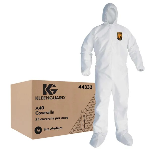 KleenGuard A40 Coveralls White, Medium
