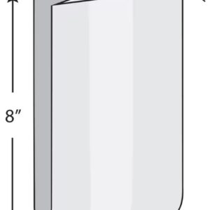 TUF-R STD Linear Gusset Bag Low Density 4" x 2" x 8" Clear