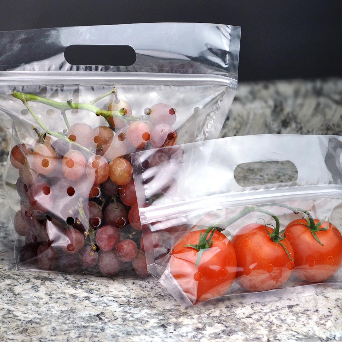 Vented Produce Pouch 11 x 10 + 4BG
