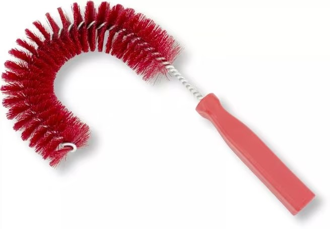 Clean-In-Place Hook Brush 11.5", Red