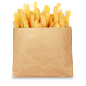 EcoCraft Frency Fry Bag Natural 4.5" x 4.5"