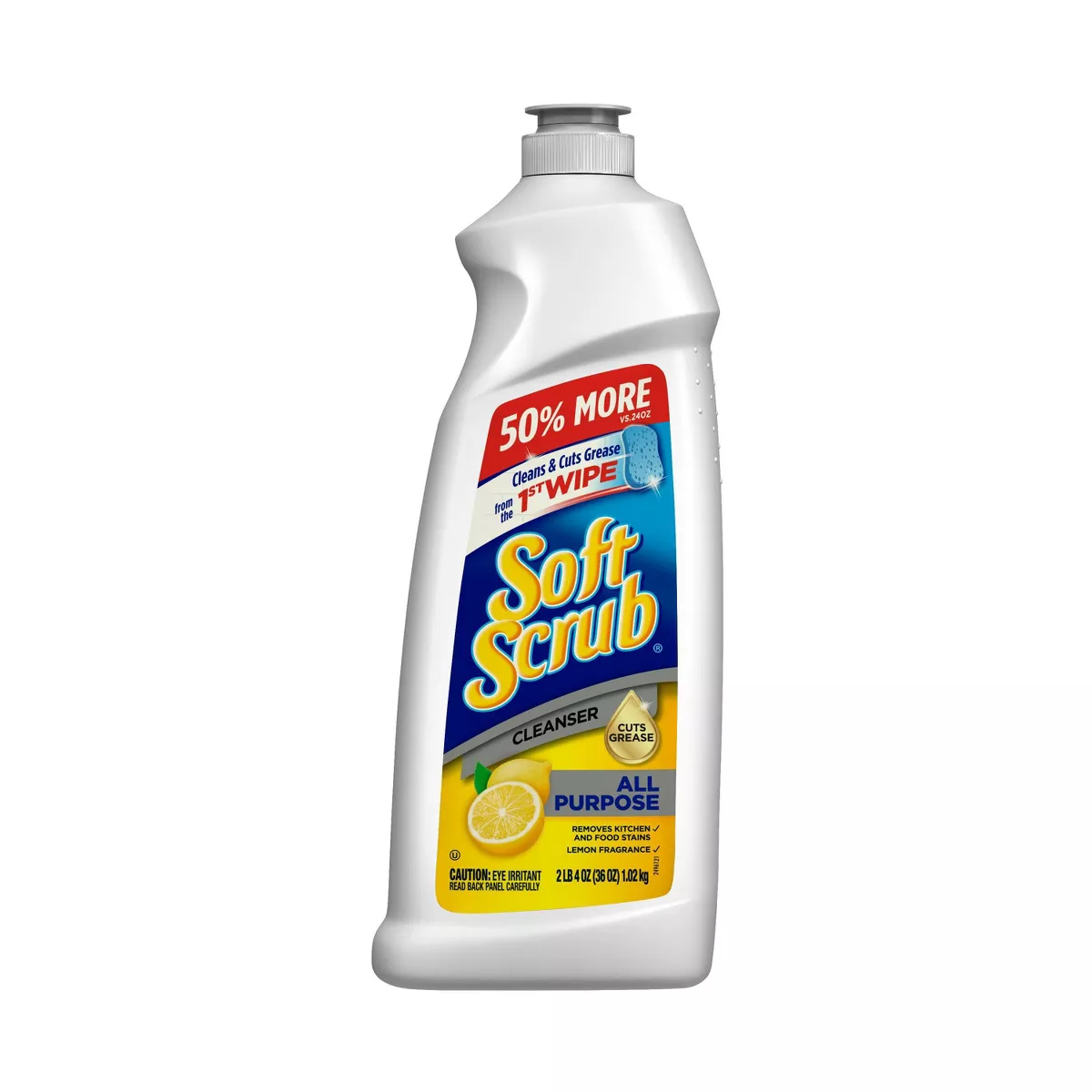 Soft Scrub Commercial Cleanser Lemon Scent 36 oz