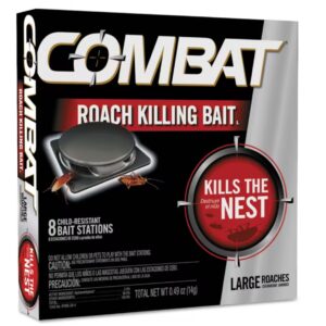 Combat Regular Bait Source Kill Large Roach Open 8 Cnt