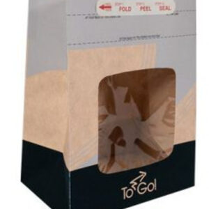 EcoCraft Window Meal Bag 8.25" x 5.25" x 10.75"