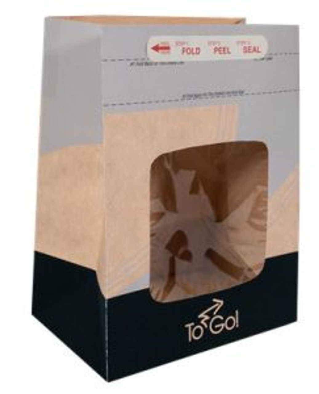 EcoCraft Window Meal Bag 8.25" x 5.25" x 10.75"