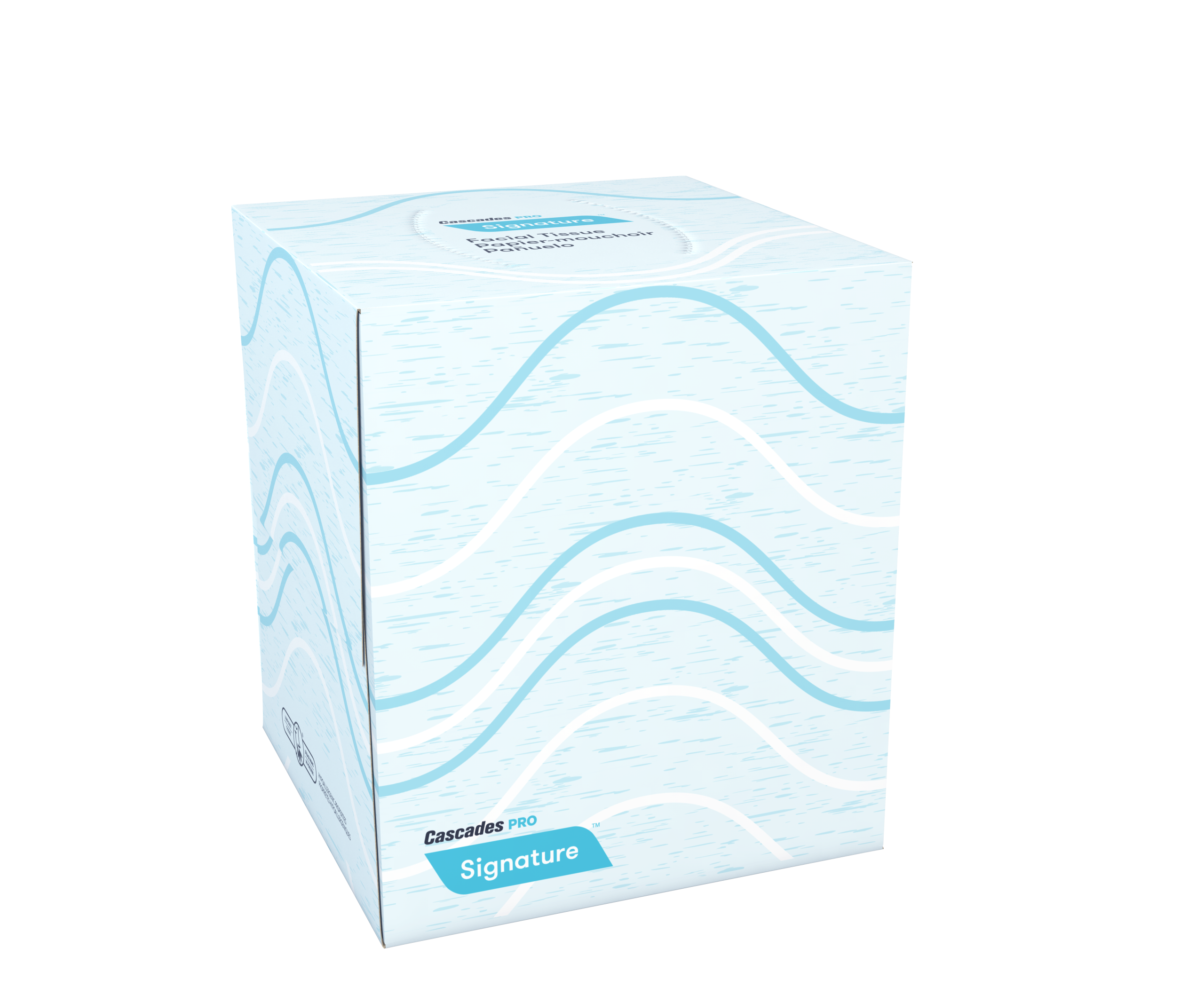 Signature Cube Box Facial Tissue White 8" x 8" 2-Ply