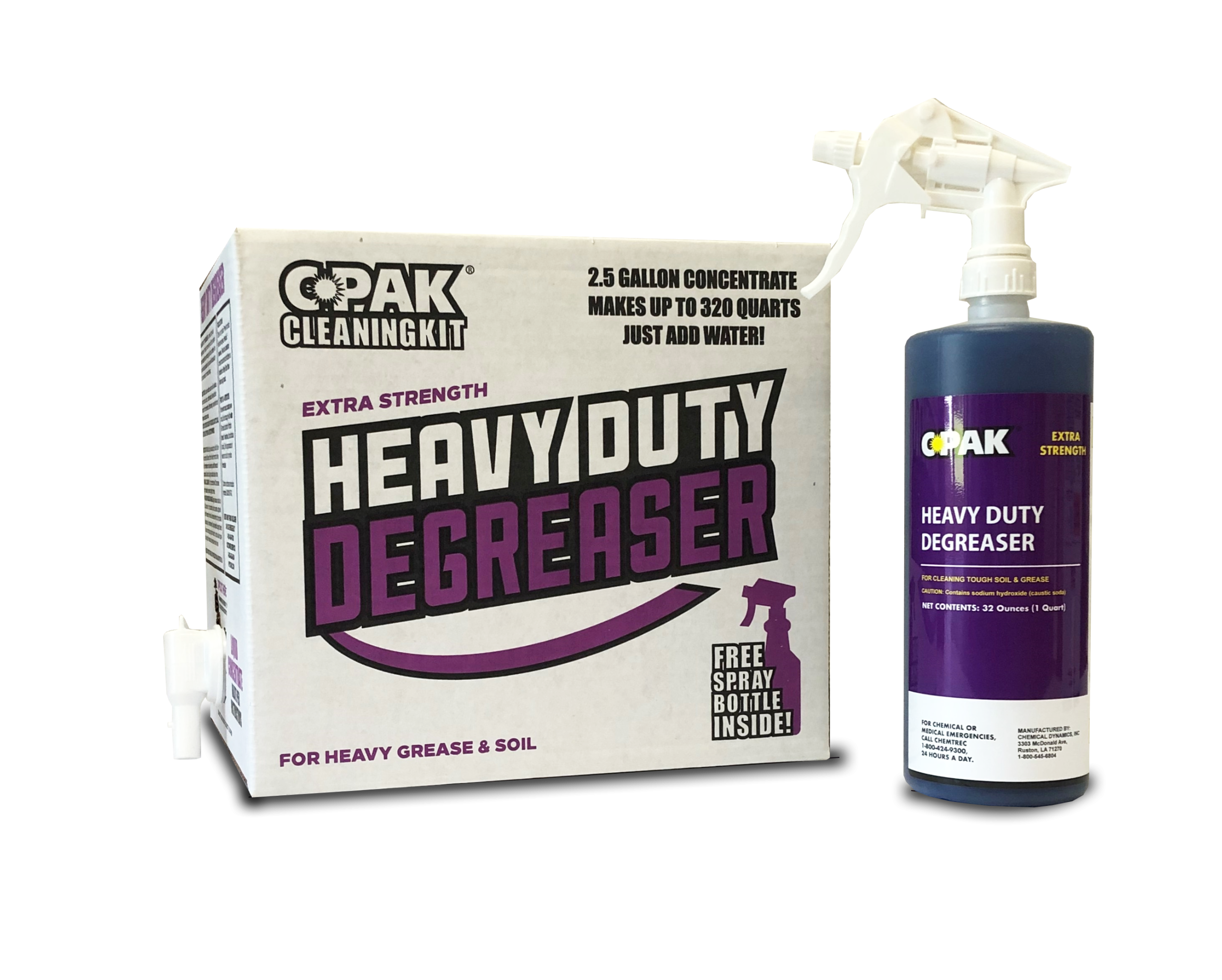 C Pak Cleaning Kit 2.5 Gallon HD Degreaser