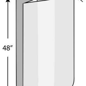 Low Density Gusset Bag 24" x 20" x 48" 1.5 Mil